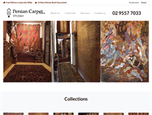 Tablet Screenshot of persiancarpetstudio.com.au